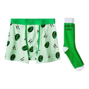 Mad Engine Men’s Boxer Briefs & Socks Set in Green
